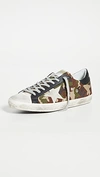 Golden Goose Deluxe Brand Men's Super-star Camo Print Low Top Sneakers In Camouflage/ice Star
