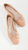 Schutz Arissa Flats Tan/honey Beige In Tan/honey Beige