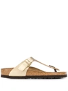 Birkenstock Gizeh Slip-on Sandals In Gold