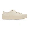 JIL SANDER OFF-WHITE CANVAS trainers