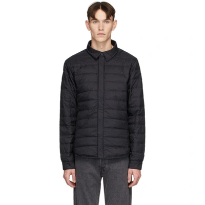 Canada Goose Jackson Slim-fit Quilted Shell Down Shirt Jacket In Black
