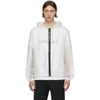 GIVENCHY WHITE TRANSPARENT WINDBREAKER JACKET