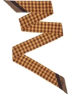 FENDI WRAPPY CHECKERED SCARF