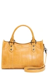 Frye 'melissa' Washed Leather Satchel In Sunflower