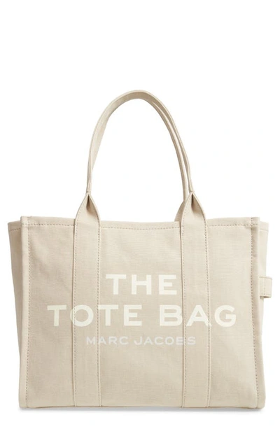The Marc Jacobs Traveler Canvas Tote In Beige