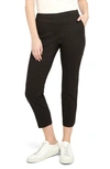 Theory Treeca 2 Cropped Stretch-wool Slim-leg Pants In Black