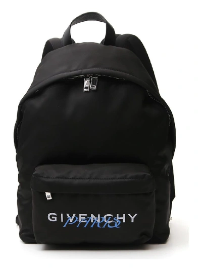 Givenchy Logo Detail Nylon Backpack In Black
