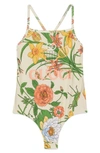 GUCCI FLORAL ONE-PIECE SWIMSUIT,607937XJCBF