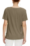 Michael Stars V-neck Supima Cotton Tee In Olive