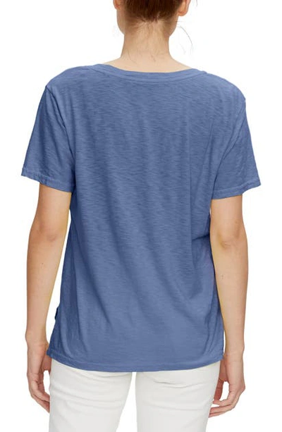 Michael Stars V-neck Supima Cotton Tee In Lake