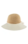 Helen Kaminski Kalola Foldable Raffia Hat In Natural/ Crme