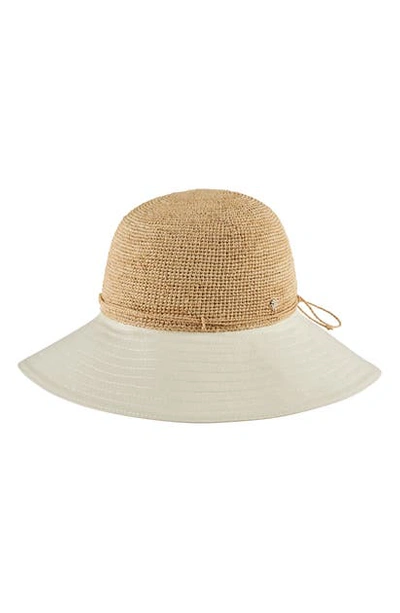 Helen Kaminski Kalola Foldable Raffia Hat In Natural/ Crme