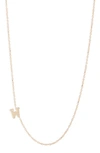 ANZIE DIAMOND INITIAL NECKLACE,4013WDX