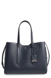 HUGO BOSS TAYLOR LEATHER TOTE,5043585427000