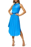 Ramy Brook Audrey Blouson Dress In Cerulean