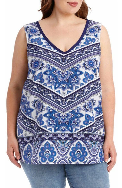 Estelle Plus Morocco Printed Woven Top