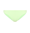 Ganni Stretch-seersucker Mid-rise Bikini Briefs In Green