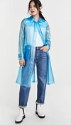 AVEC LES FILLES Translucent Hooded Rain Coat