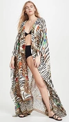 CAMILLA OVERSIZED SILK dressing gown