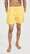 Polo Ralph Lauren Traveler Player Logo Swim Shorts In Yellow
