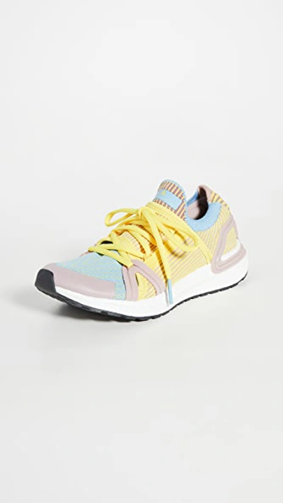 Adidas By Stella Mccartney Ultraboost 20 Rubber-trimmed Stretch-jacquard Trainers In Yellow