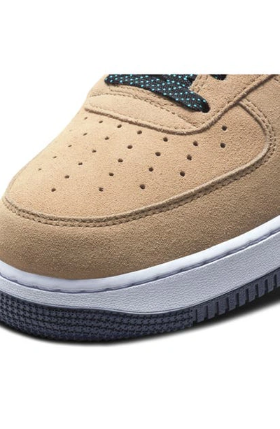 Nike Air Force 1 '07 Lv8 Acg Sneaker In Khaki/ Violet/ Teal/ Blue