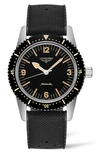 LONGINES SKIN DIVER AUTOMATIC RUBBER STRAP WATCH, 42MM,L28224569