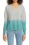 STELLA MCCARTNEY DIP DYE REGENERATED CASHMERE & WOOL SWEATER,600034S2169