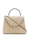 Valextra Iside Medium Tote Bag In Mo Oyster