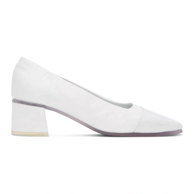 Mm6 Maison Margiela 白色透明鞋底中跟鞋 In H7417 Trans