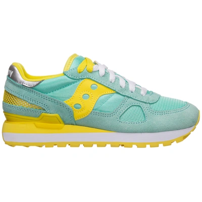 Saucony Women's Shoes Suede Trainers Sneakers Jazz In Light Blue