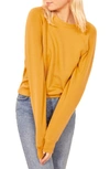 Reformation Rio Sweatshirt In Ochre