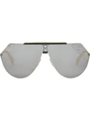 FENDI EYELINE 2.0 SHIELD SUNGLASSES