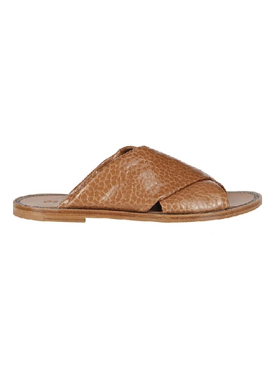 Brunello Cucinelli Beige Leather Sandals