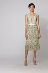 HUGO BOSS HUGO BOSS - EMBROIDERED LACE DRESS WITH PLISS SKIRT PART - PATTERNED