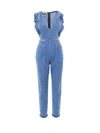 PHILOSOPHY DI LORENZO SERAFINI PHILOSOPHY DI LORENZO SERAFINI RUFFL TRIM PLUNGING JUMPSUIT