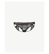 Aubade Rosessence High-rise Stretch-lace Briefs In Black