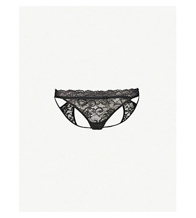 Aubade Rosessence High-rise Stretch-lace Briefs In Black