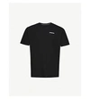 PATAGONIA PATAGONIA MENS BLACK LOGO-PRINT RECYCLED COTTON-BLEND T-SHIRT,36397901