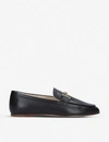 TOD'S DOUBLE T LEATHER LOAFERS,R00062830
