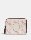 COACH COACH SMALL ZIP AROUND WALLET WITH HORSE AND CARRIAGE PRINT AND ARCHIVE PATCH - WOMEN'S,89375 V5PUU