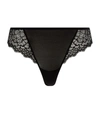 SIMONE PERELE FLORAL LACE THONG,15103417