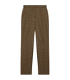 BURBERRY HOUNDSTOOTH CHECK TAILORED TROUSERS,15035181
