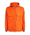 Moncler Tonal Logo-patch Technical Jacket In Orange