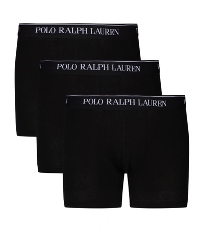 Ralph Lauren Logo Boxers (pack Of 3) In Black
