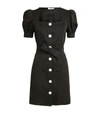 SANDRO BELTED PUFF-SLEEVED DRESS,15206329