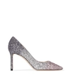 JIMMY CHOO ROMY 85 GLITTER PUMPS,15015585