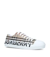 BURBERRY CHECK CANVAS LOGO trainers,15162410