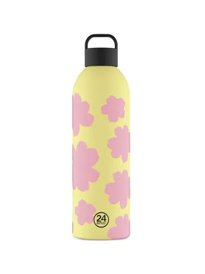 24bottles 1500ml Clima Floral-print Bottle In Yellow
