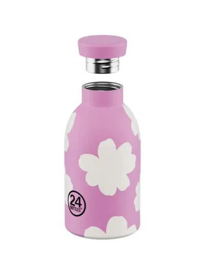 24bottles 330ml Clima Flower-print Bottle In Pink